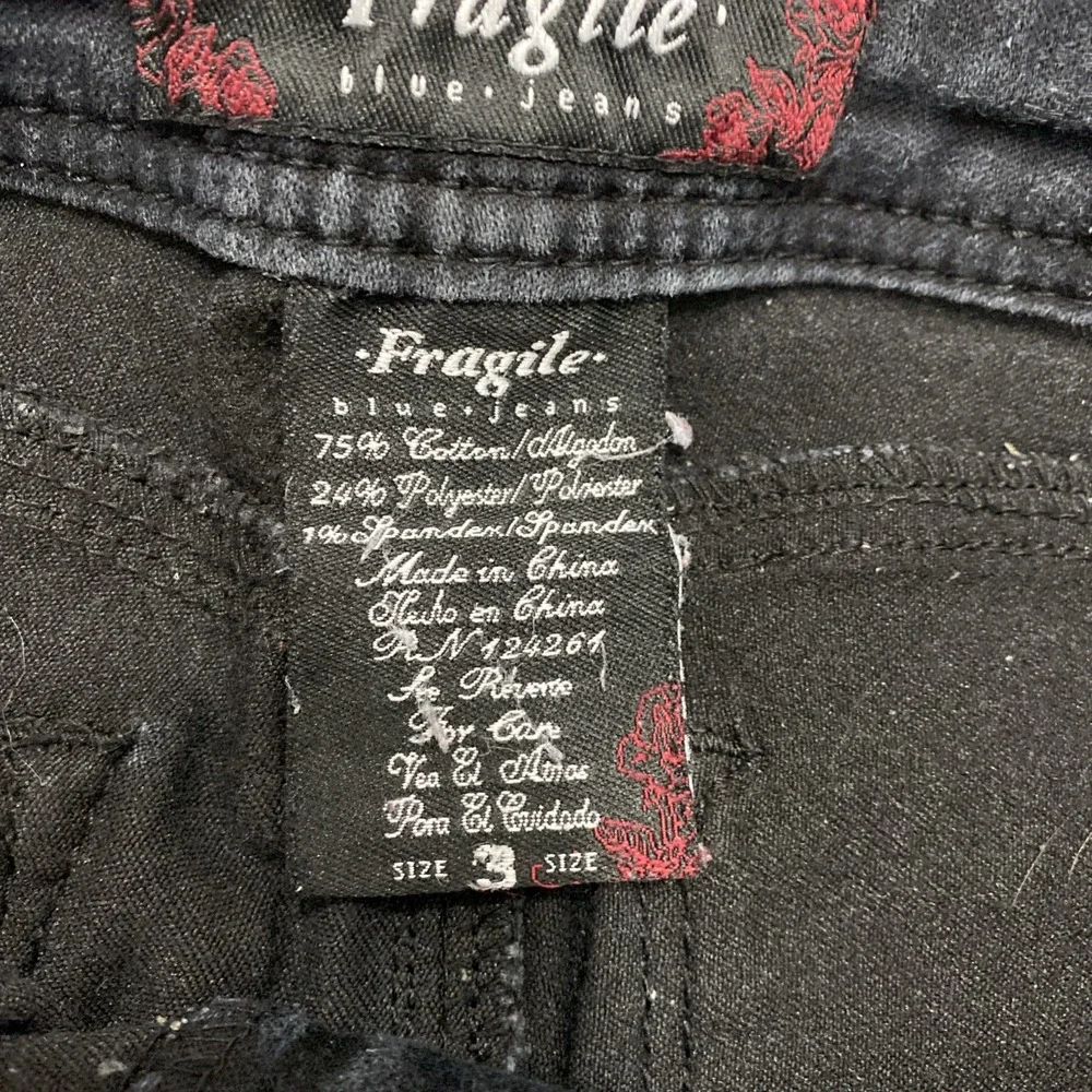 Fragile Jeans Junior 3 Black Skinny - Picture 3 of 8